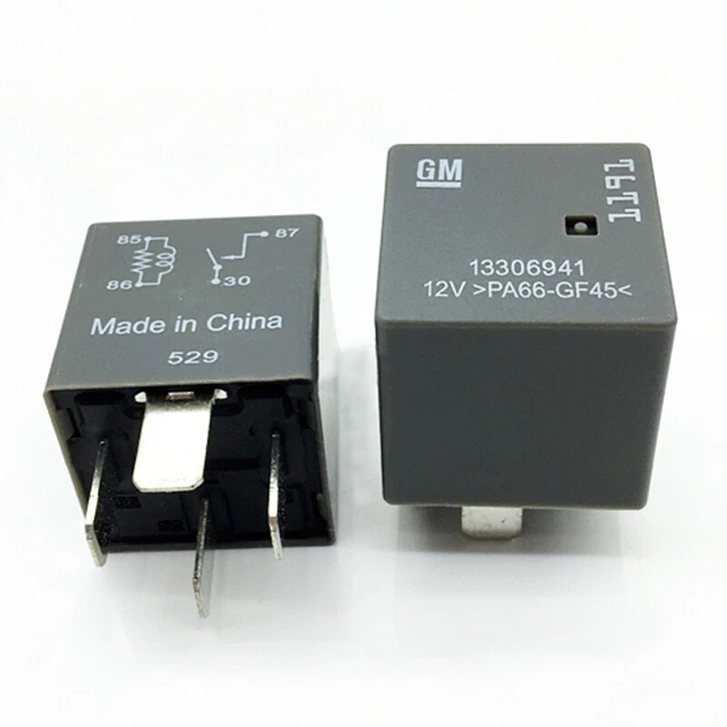 2PCS GM 13306943 PA66-GF45 12V Automotive Relay 4Pins New - Image 1 of 1