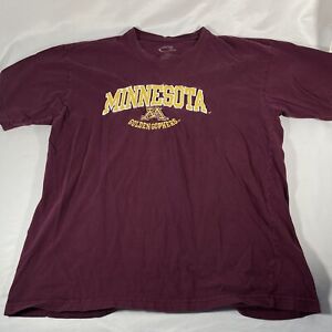 Minnesota Golden Gophers T Shirt XL Maroon Embroidered College NCAA F