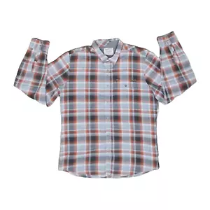 *VINTAGE* Size XL - VOLCOM Workwear Mens Flannel Shirt Snap Button Plaid *RARE* - Picture 1 of 11