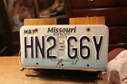 License Plate 2015 Missouri HN2 G6Y