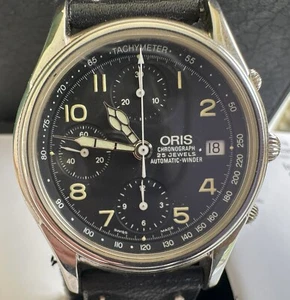 ORIS Cronografo a carica automatica 7415 NOS perfetto - con scatola e documenti - Foto 1 di 8
