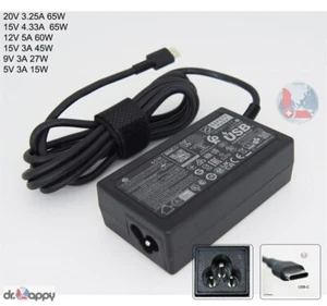 65W USB-C Type-C Adapter Charger for HP ProBook 455 G6 450 G6 ENVY 15-ey0013dx - Picture 1 of 4