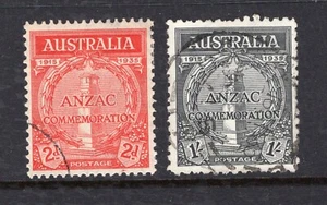 AUSTRALIA PREDECIMAL 1935 ANZAC SET VERY FINE USED,,.., - Picture 1 of 2