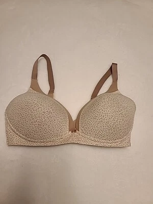 Warner'S Tan 动物印花设计 轻薄衬垫 无钢圈文胸;尺寸 36D — 第 1/4 张图片