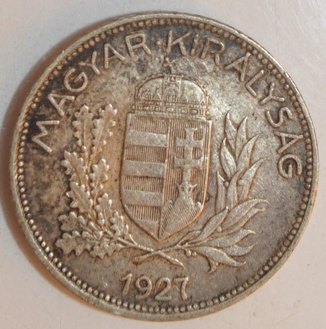 1927 Hungary 2 Pengo Silver Cover