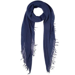 Chan Luu Cashmere and Silk Solid Scarf in Medieval Blue - Picture 1 of 3
