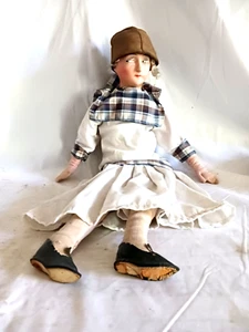 Alte Boudoir Doll Sofa Puppe shabby Frankreich vintage nostalgie deko - Picture 1 of 8