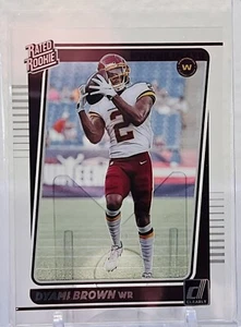 2021 Clearly Donruss Football Rated Rookie Dyami Brown #78-Rookie Card - Foto 1 di 2