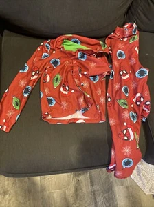 Marvel Spider Man Boys Winter Pajamas Size 8 - Picture 1 of 5