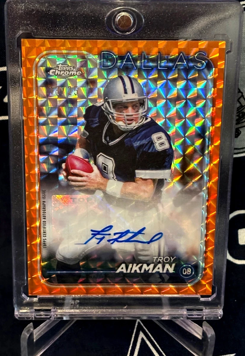 Topps Troy Aikman Autographed Football Trading Cards & Accessories
