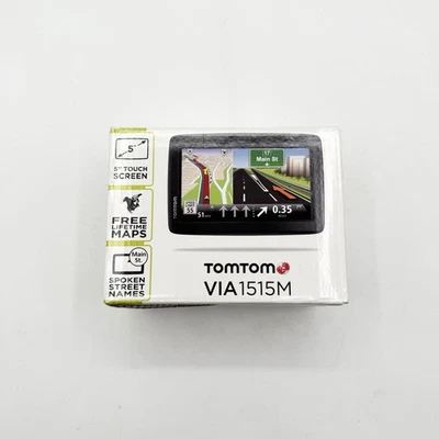 Navegador GPS TomTom VIA 1515M 5 pulgadas - negro/gris probado funcionando Foto 1 de 4