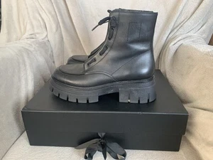 Ash Lynne Leather Ankle Boots Combat Style Size 6 Superb - Imagen 1 de 9