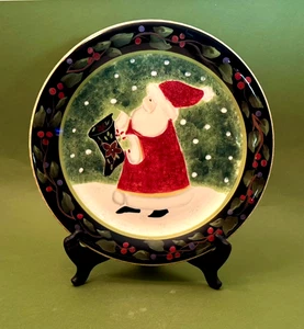 Zertifizierter internationaler Weihnachtsmann Speiseteller von Designer Betty Whiteaker - Bild 1 von 5