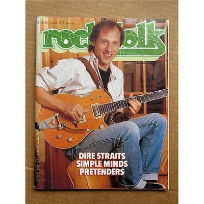 DIRE STRAITS ROCK AND FOLK MAGAZINE -MAY 1984 MARK KNOPFLER COVER - FRENCH - Image 1 of 2