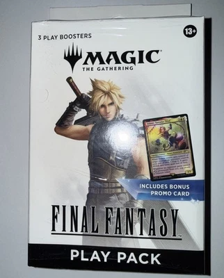 Magic: The Gathering Final Fantasy Play Pack w/ 3 Packs & Promo SEALED - Image 1 of 2