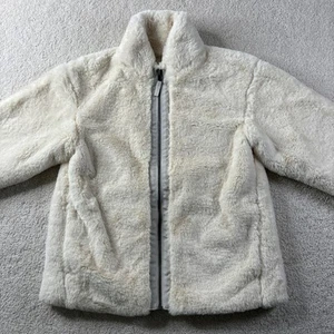 Patagonia Lunar Frost Jacket Girls' Size XL (14) Ivory Cream 68595 Fleece Zip - Picture 1 of 18
