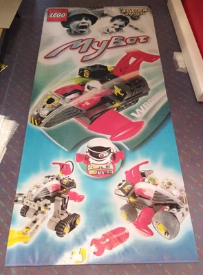 LEGO Display Flag Cloth Racers Banner RARE Store Mybot Duplo merchandise Technic - Bild 1 von 4