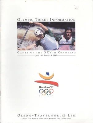 1992 Barcelona Olympic Games Ticket Information Booklet and Order Form - Image 1 of 3