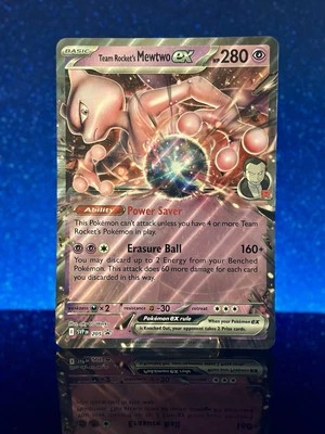 Team Rocket’s Mewtwo EX (JUMBO Oversized) Card Black Star Promo 2025 SVP205 - Image 1 of 2