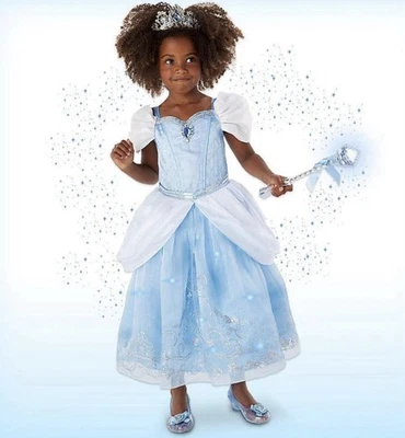 Disney Store Deluxe Costume Light-up and Sound Cinderella Dress  5/6  NWT - Image 1 of 4