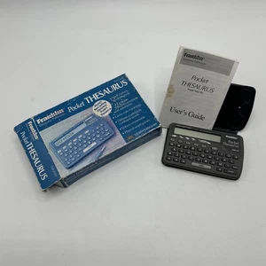 Franklin Pocket Thesaurus TMQ 100 Vintage Electronic Thesaurus - Boxed - Bild 1 von 5