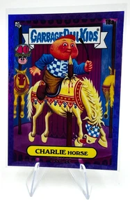 CHARLIE Horse 18a Purple 085/199 Garbage Pail Kids Worst of 40th Anniversary GPK - Picture 1 of 9