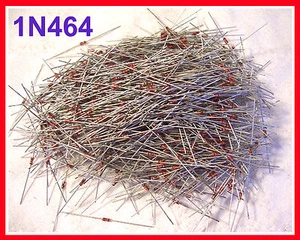 300-PACK 1N464 SILICON 175PIV 50nS FAST SWITCHING 250mW DIODE DO-35 GLASS - Picture 1 of 3