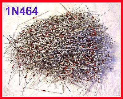 300-PACK 1N464 SILICIO 175PIV 50nS CONMUTACIÓN RÁPIDA 250mW DIODO DO-35 VIDRIO Foto 1 de 3