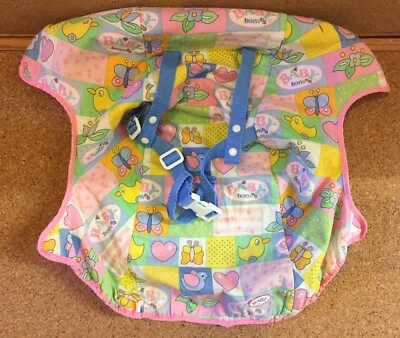 Zapf Creation Baby Born Vintage Doll Carrier Highchair Replacement Seat Cover - Image 1 of 4