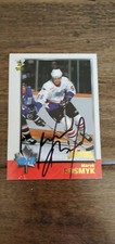 1998-99 BOWMAN OHL SIGNED AUTO CARD MAREK POSMYK SARNIA STING LIGHTNING # 7