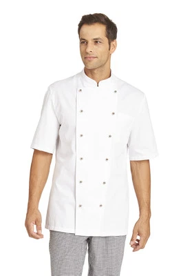 Leiber 12/5950 Herren Kochjacke Bäckerjacke kurzarm Übergröße Koch Bäcker 95°C