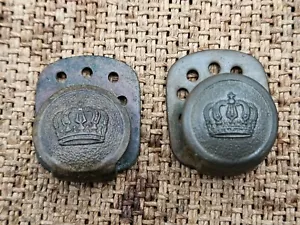 JUEGO DE GANCHOS RAMPAS DE CINTURÓN DE LATÓN PRUSIANO M1910 ALEMÁN ORIGINAL DE LA PRIMERA GUERRA MUNDIAL RELIQUIA UTILIZABLE - Imagen 1 de 6