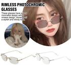 Rimless Photochromic Glasses Unisex Glasses Y6Z3