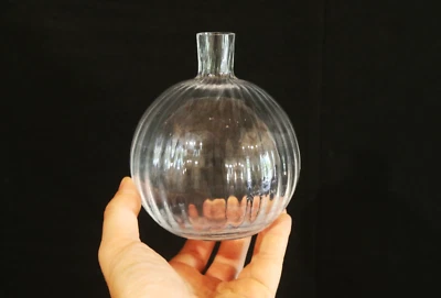 Carlo Moretti bottiglia vaso vetro soffiato murano collezione anni 70 80 vintage - Immagine 1 di 4