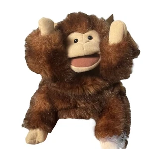 Folkmanis Hand Puppet Realistic Monkey 9" Lifelike Plush Retired HD3A - Picture 1 of 7