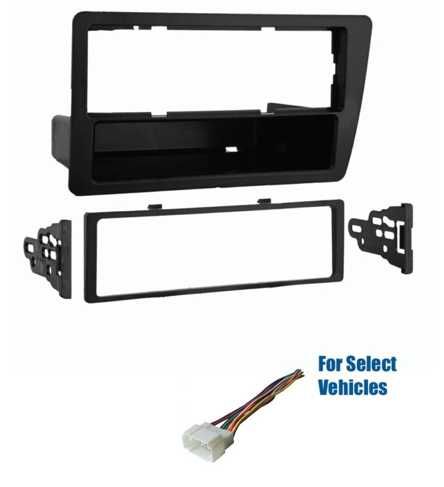 1 DIN Car Stereo Radio Dash Trim Kit Wire Harness for some 2001-2005 Honda Civic - Изображение 1 из 1