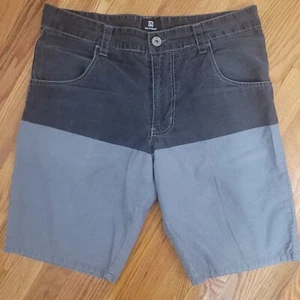 Ocean Current Shorts Men Size 32 Denim Black Gray Skater Y2K Streetwear Jeans - Picture 1 of 4