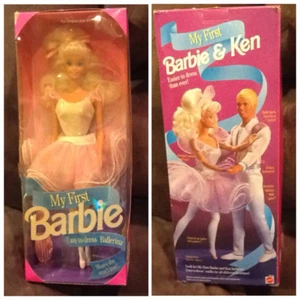 BARBIE VINTAGE1992 MY FIRST BARBIE BALLERINA BAMBOLA 12"" Senza scatola - Foto 1 di 1