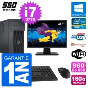 PC tour DELL T1650 MT Bildschirm 27 " Intel i7-3770 RAM 16Go SSD 960Go Windows - Bild 1 von 10