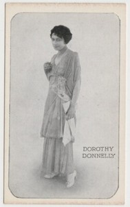 Dorothy Donnelly vintage 1910s Kromo Gravure Trading Card - Rounded Border Type