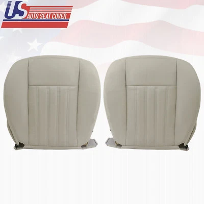 Lincoln Aviator 2004 conductor + parte inferior del pasajero cubierta de asiento de cuero genuino tostado Foto 1 de 4