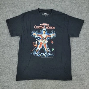 Camisa de vacaciones de Navidad National Lampoon para hombre mediana negra película manga corta - Imagen 1 de 13
