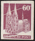 Besetzung, Amerikanische & Britische Zone  Abart Nr. 93 IV W U ** Quetschfalte !