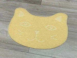 Estera beige multiusos para ojo de gato mascota para alimentación perro/cachorro/gato tazón de comida tazón de lugar - Imagen 1 de 7