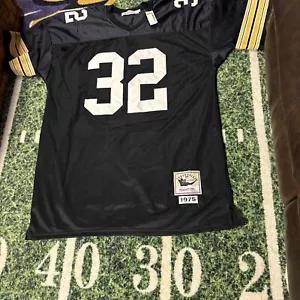 Mitchell & Ness Pittsburgh Steelers Franco Harris Throwback Jersey 1975 Size 52 - Picture 1 of 12
