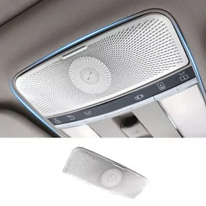 Front Reading Lamp Frame Cover Trim For Benz S-Class 2008-2013 Silver Titanium - Picture 1 of 6