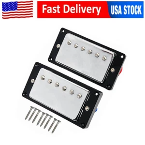Chrome Double Coil Sealed Humbucker Pickup For Les Paul LP SG Guitar Parts - Picture 1 of 8
