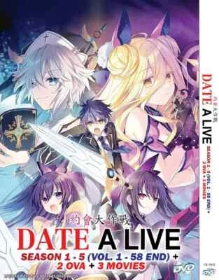 Date A Live Season 1-5 (1-58End+2 OVA+3 Movie) Anime DVD English Dubbed - Image 1 of 4