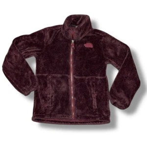 The North Face Jacket Girls Burgundy Osolita Full Zip Pockets Oso Kids 10/12 - Picture 1 of 6