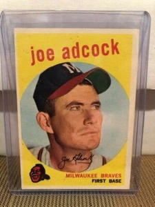 1959 TOPPS #315 JOE ADCOCK MILWAUKEE BRAVES - Picture 1 of 2